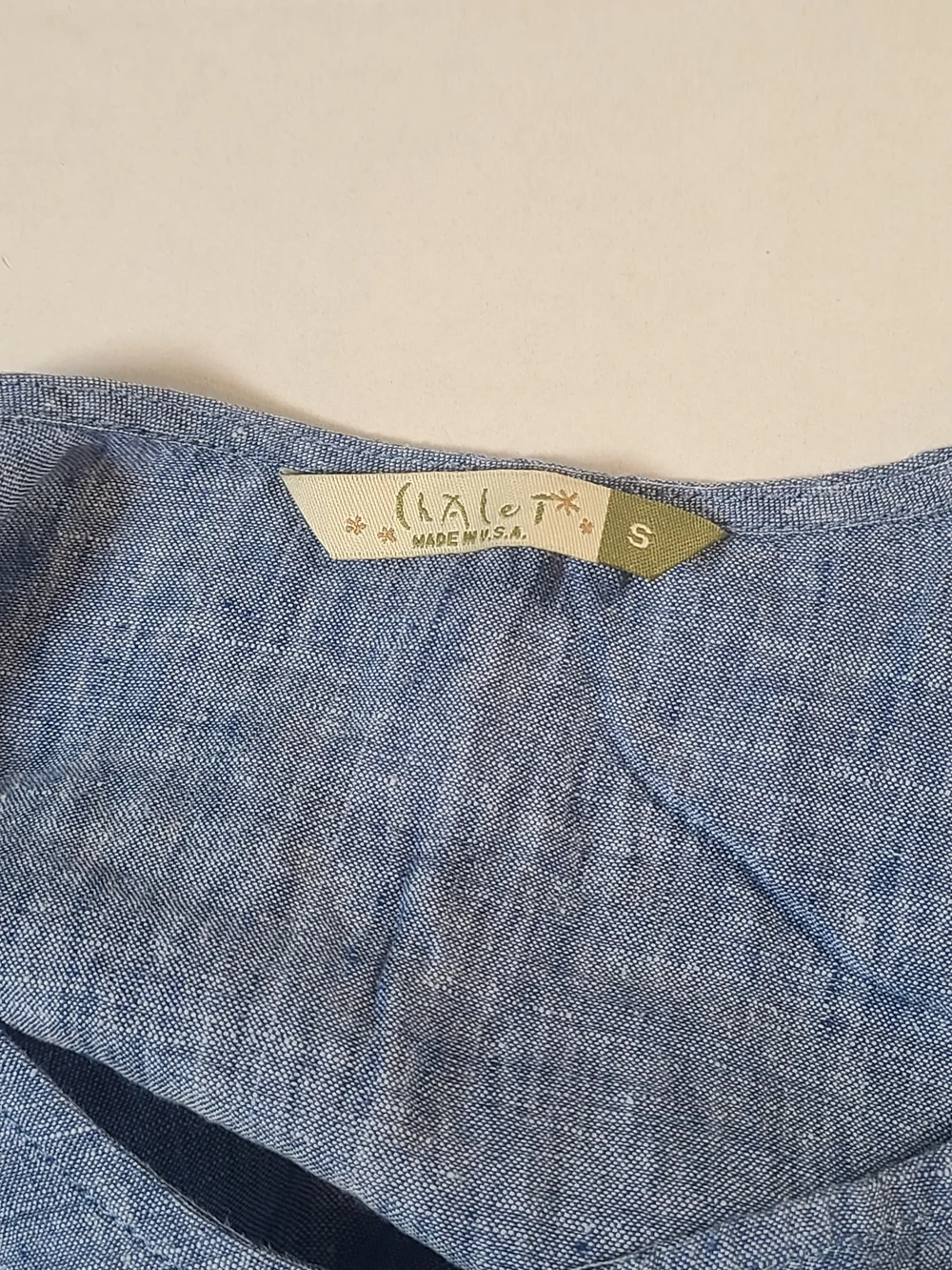 Chalet Womens Stylish Chic Sleeveless Blue High-Low Linen Tunic Size Small EUC - Picture 5 of 11